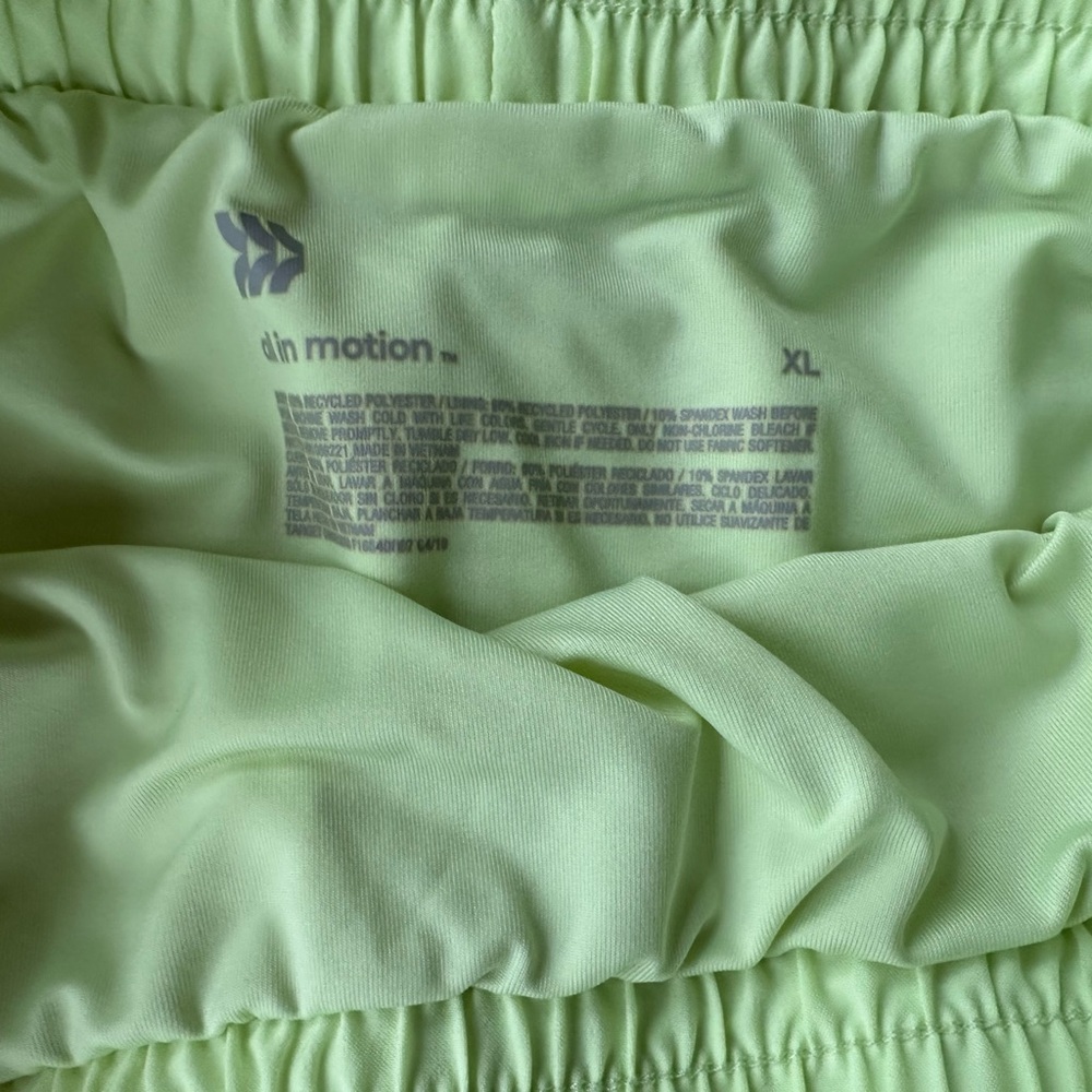TWO All in Motion Girls Athletic Shorts in Purple and Light Green (14 XL) - Picture 3 of 4